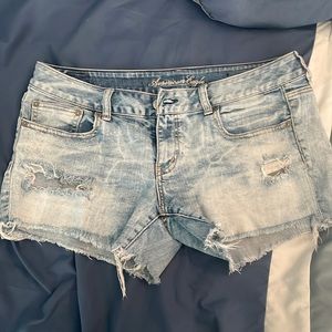 American eagle low rise jean shorts.
